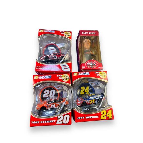 NASCAR Set Collector's Dale Earnhardt Jr., Tony Stewart, Jeff Gordon Kurt Busch - Picture 5 of 9